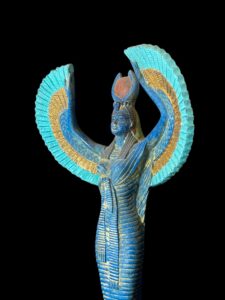 colorful Goddess Isis statue, unique Isis goddess Statue. - Image 2