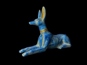 Jackal God Anubis statue made in Egypt, Egyptian Anubis sculpture. - Image 2
