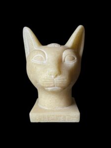 Ancient Egyptian Goddess Bastet statue, Home decor statues made in Egypt - Image 2