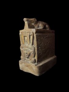 Basalt Egyptian God Sobek Statue: Crocodile God of the Nile - Image 2