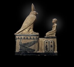 Egyptian God Ra/Horus Replica Statue - Museum Art Artifact - Image 2