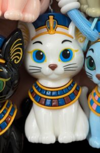 Ancient Egyptian Goddess Bastet bag charm, pharaonic cat key chain cover. - Image 2