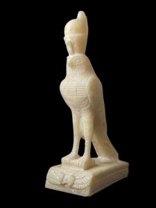 Alabaster Egyptian God Horus Statue - Image 2