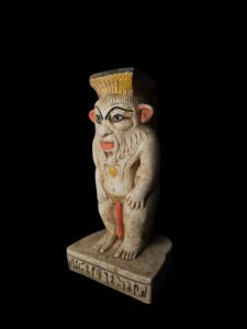 Hand-Carved God Bes Statue: Authentic Egyptian Art Home Decor - Image 2