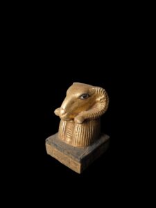 Vintage Ram God Khnum Statue: Ancient Egyptian Decor - Image 2