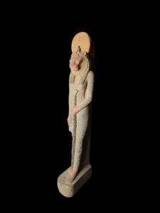 Egyptian Goddess Sekhmet Statue: Colorful Egyptian Statuette - Image 2