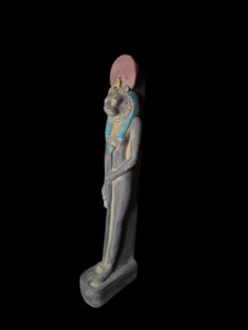 Egyptian Goddess Sekhmet Statue: Colorful Egyptian Statuette - Image 2
