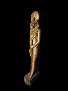 Egyptian Goddess Sekhmet Statue: Colorful Egyptian Statuette - Image 2