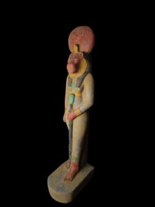 Egyptian Goddess Sekhmet Statue: Colorful Egyptian Statuette - Image 2