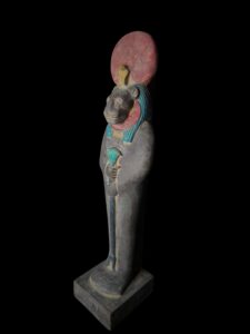 Egyptian Goddess Sekhmet Statue: Colorful Egyptian Statuette - Image 2