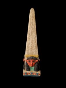 Egyptian Obelisk: Goddess Hathor & Hieroglyphics - Custom Inscriptions - Image 2