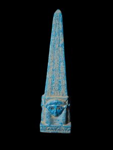 Egyptian Obelisk: Goddess Hathor & Hieroglyphics - Custom Inscriptions - Image 2
