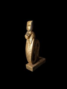 Egyptian Goddess Sekhmet Statue with Cobra: Handmade Statuette - Image 2