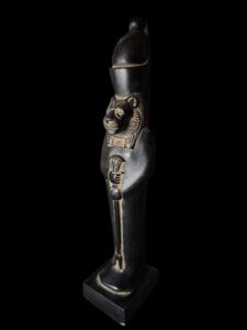 Egyptian Goddess Sekhmet Statue: Colorful Egyptian Statuette - Image 2