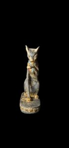 mini Ancient Egyptian Goddess Bastet statue, Home decor statues made in Egypt - Image 2