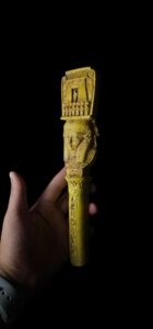 Manifest Handmade Goddess Hathor Statuette , Statue for the Egyptian Goddess Venus - Image 2