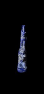 Rare Lapis Lazuli Egyptian God Sobek & Goddess Sekhmet Statue - Image 2