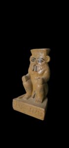 Hand-Carved God Bes Statue: Authentic Egyptian Home Decor - Image 2