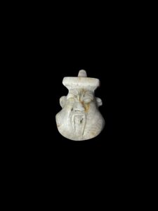 Hand-Carved God Bes Amulet Pendant: Egyptian Decor - Image 2
