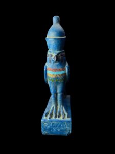 Basalt Stone Egyptian God Horus Falcon Statue - Image 2