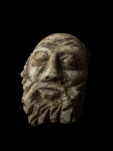 Vintage Sculpture of Socrates from Alabaster Stone , Handmade bust representing Greek Mythology - Image 2