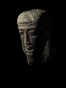 Hand carved Sculpture for King Akhenaton from Basalt Stone with Manifest Details - Image 2