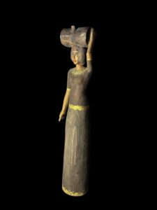 Wooden Ancient Egyptian statue made in Egypt. - Image 2