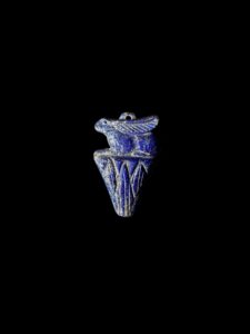 Lapis Lazuli Rabbit Goddess Amulet - Egyptian Unut Wenut Statue - Image 2