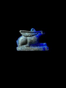 Lapis Lazuli Rabbit Amulet: Egyptian Goddess Unut Statue - Image 2