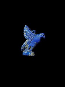 Lapis Lazuli Flying Horus Amulet: Egyptian God of Sky - Image 2
