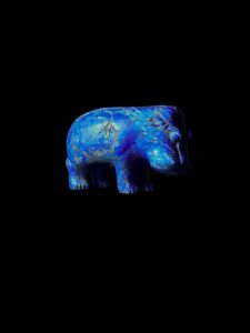 Hippopotamus statue, The Hippo of Egypt, Egyptian Museum replica, Basalt statues made in Egypt - Image 2