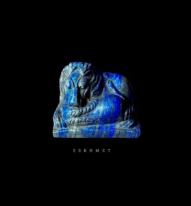 Hand-Carved Lapis Lazuli Sekhmet Pectoral Pendant - Image 2