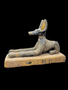 Handcrafted Wooden Anubis Statue: Egyptian God Sculpture - Image 2
