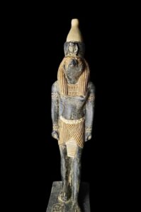 Basalt Egyptian God Horus Statue: Falcon God of Sky - Image 2