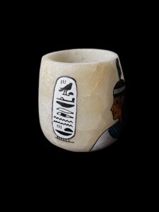 Egyptian Alabaster Vase: Goddess Maat Home Decor - Image 2