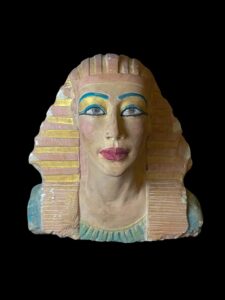 Large Stone Hatshepsut Head Statue: Egyptian Art Masterpiece - Image 2