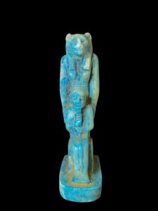Egyptian Goddess Sekhmet Statue with God Ptah - Made in Egypt - Image 2