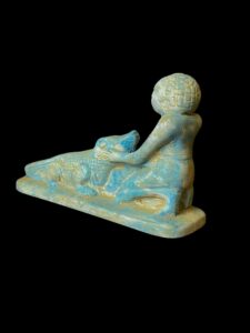 Handmade Egyptian Sobek Statue - Image 2