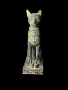 Ancient Egyptian Goddess Bastet statue, Home decor statues made in Egypt - Image 2