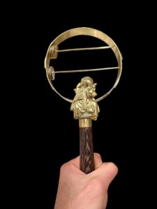 Handcrafted Goddess Sekhmet Sistrum: Ancient Egyptian Musical Instrument - Image 2