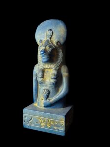 Egyptian Goddess Sekhmet Statue: Colorful Statuette - Image 2