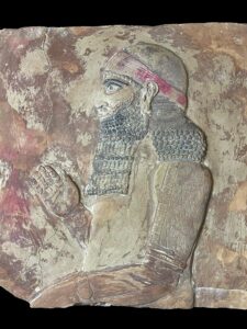 Mesopotamia art for Lamassu statue - Assyrian winged bull relief sculpture amulet - Image 2