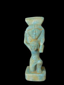 Manifest Handmade Goddess Hathor Statuette , Statue for the Egyptian Goddess Venus - Image 2