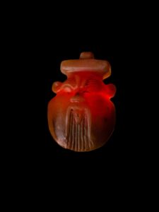 Hand-Carved God Bes Amulet Pendant: Egyptian Art Necklace - Image 2