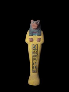 Egyptian Goddess Sekhmet Statue: Colorful Statuette Made in Egypt - Image 2