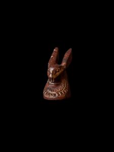 Goddess Unut Amulet: Egyptian Rabbit Stone Statue - Image 2