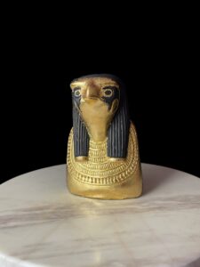 Egyptian God Horus Statue: Falcon God of the Sky, Fiber Glass Art - Image 2