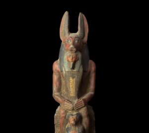 Jackal God Anubis statue made in Egypt, Egyptian Anubis sculpture. - Image 2