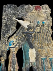 Ancient Egyptian Royal Devotion - Akhenaten's Family Worshipping the Sun God Atun - Image 2