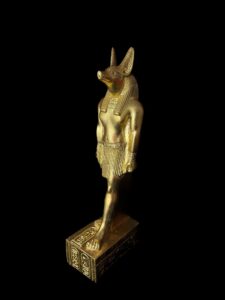 Jackal God Anubis statue made in Egypt, Egyptian Anubis sculpture. - Image 2